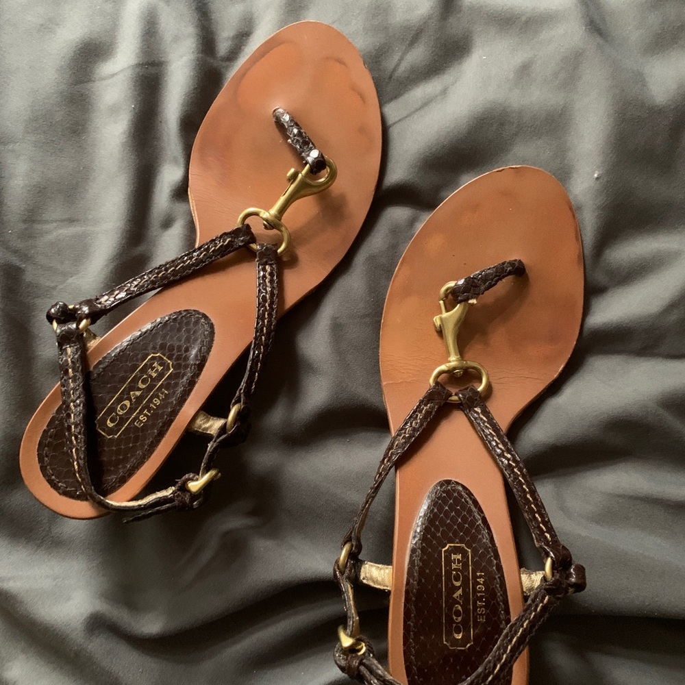 Coach Sandals 7.5 - Picture 2 of 5